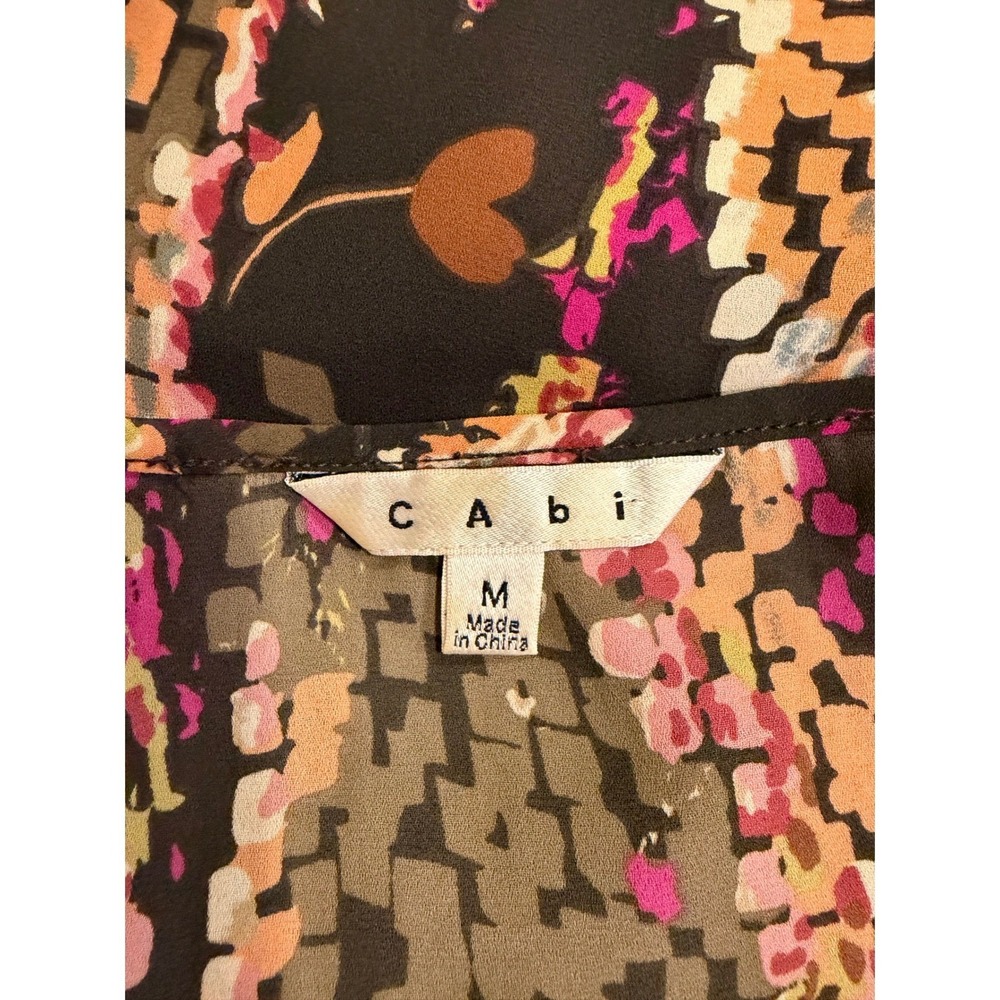 Cabi Tank Top Multi Color Medium Sleeveless Blouse Abstract Print Boho Summer - Picture 3 of 7